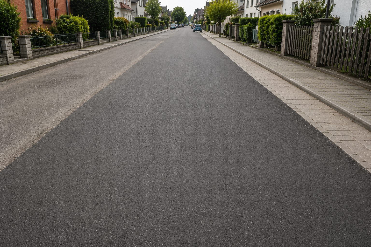 Nachher – Leitungsgraben verfüllt, Fläche wiederhergestellt